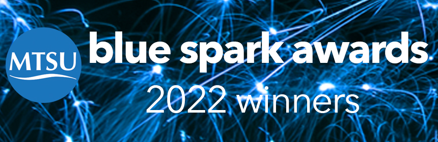 2022 Blue Spark Winners Announced Media Arts at MTSU